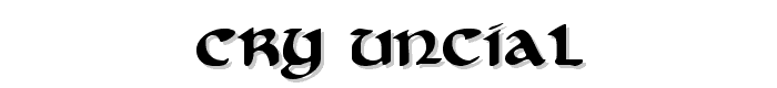Cry Uncial font